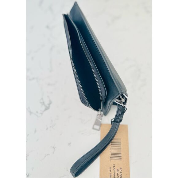 Steve Madden BCabby Wallet Wristlet Black Zip Around Smartphone Case Organizer - Picture 4 of 6